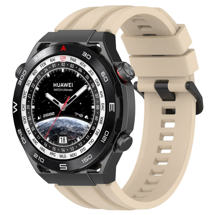 Superflot Metal Og Silikone Universal Rem passer til Smartwatch - Brun#serie_4