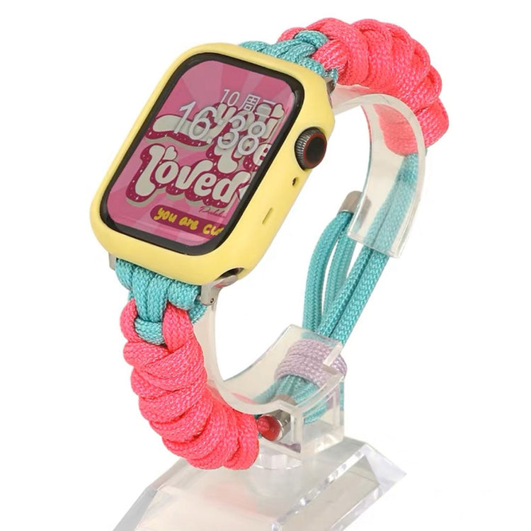 Super Kønt Metal Og Nylon Universal Rem passer til Apple Smartwatch - Flerfarvet#serie_2