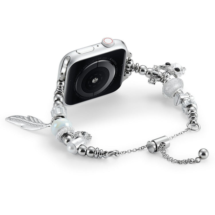 Helt Vildt Cool Metal Universal Rem passer til Apple Smartwatch - Sølv#serie_5