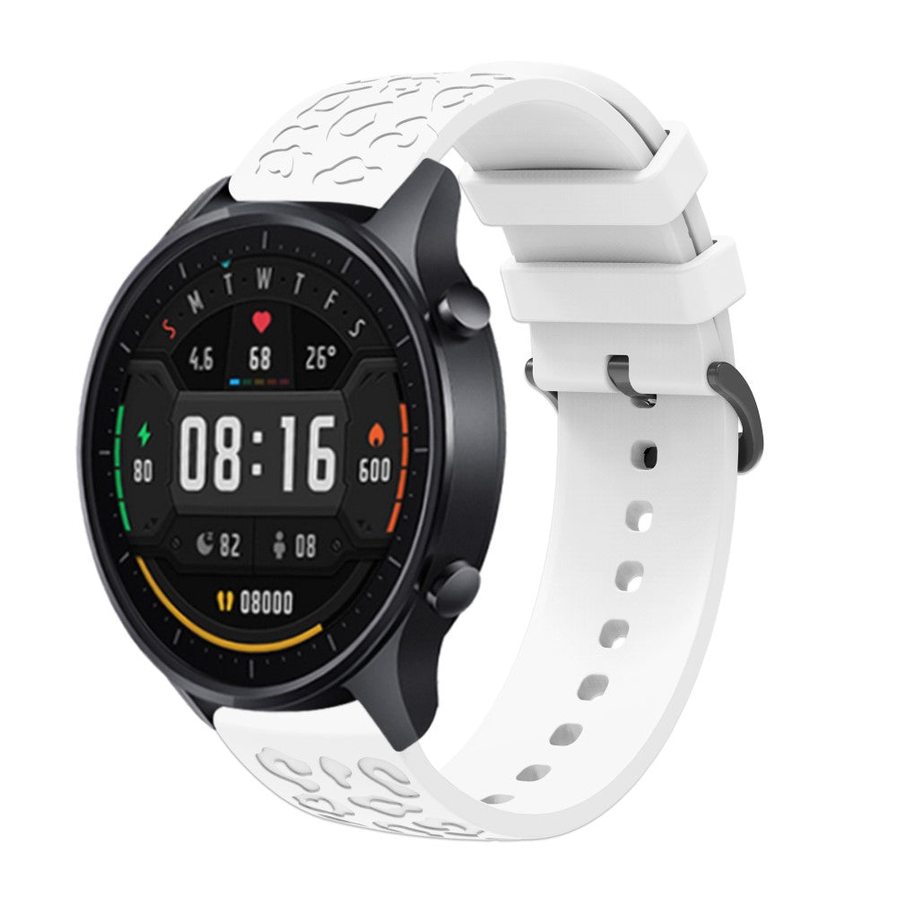 Samsung Gear S2 Classic / GarminMove Style / Huawei Watch GT 2 42mm Silicone Strap 20mm Laser Carving Watchband - White#serie_2