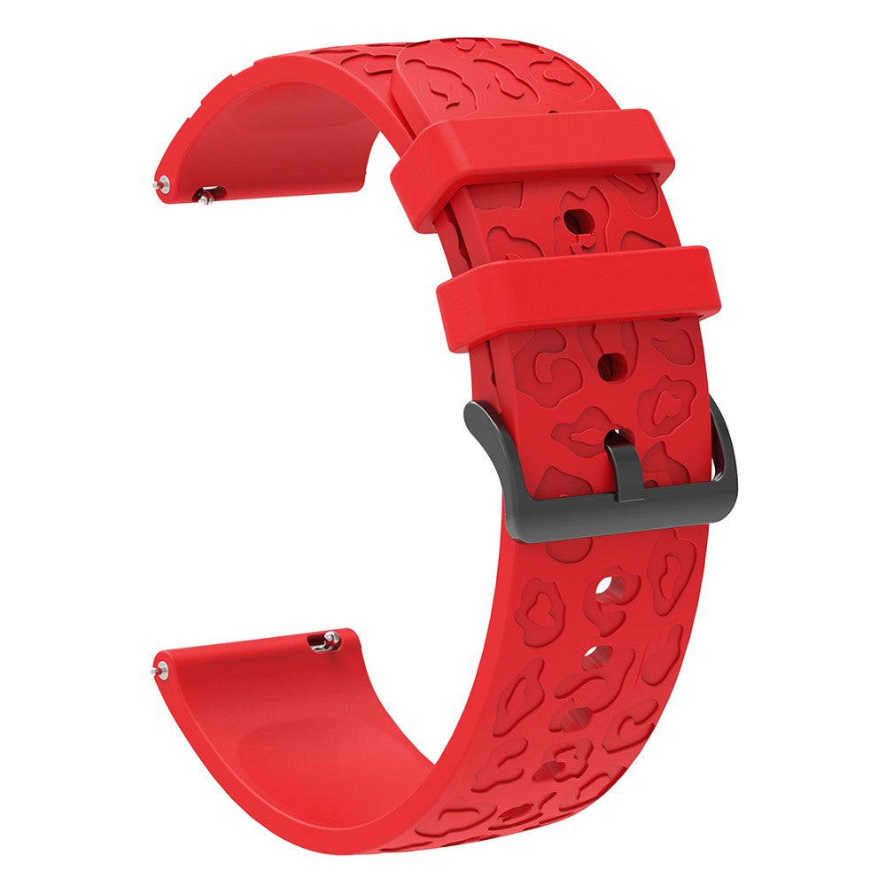 Samsung Gear S2 Classic / GarminMove Style / Huawei Watch GT 2 42mm Silicone Strap 20mm Laser Carving Watchband - Red#serie_5