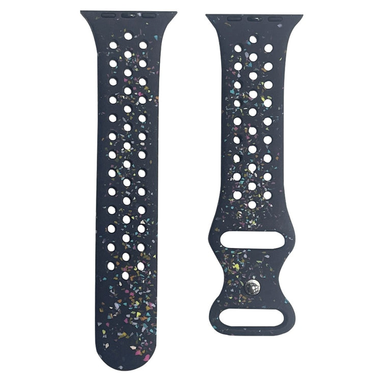 Mega Slidstærk Silikone Universal Rem passer til Apple Smartwatch - Blå#serie_4