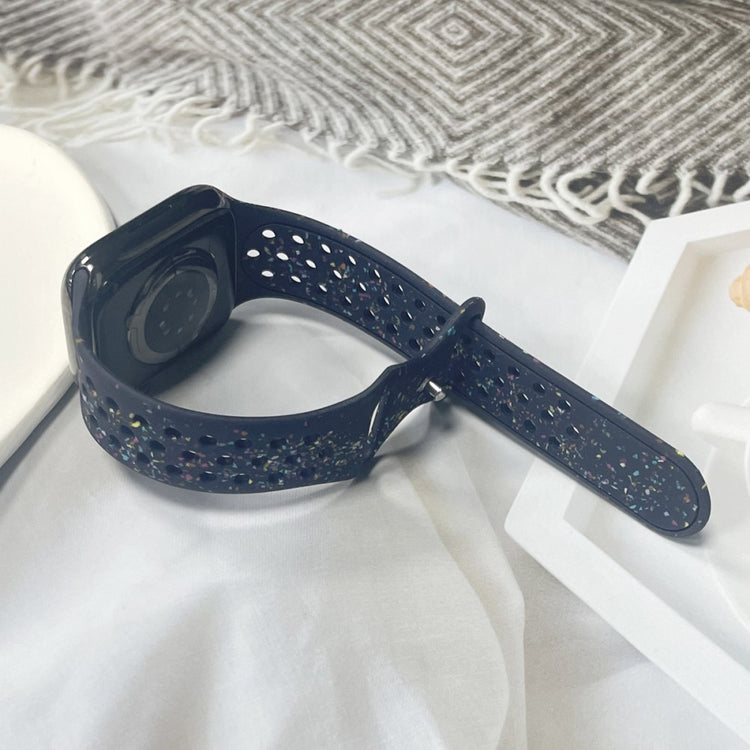 Mega Slidstærk Silikone Universal Rem passer til Apple Smartwatch - Blå#serie_4