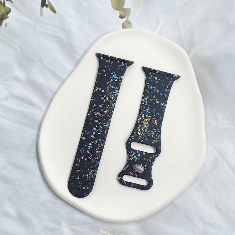 Sejt Silikone Universal Rem passer til Apple Smartwatch - Blå#serie_4