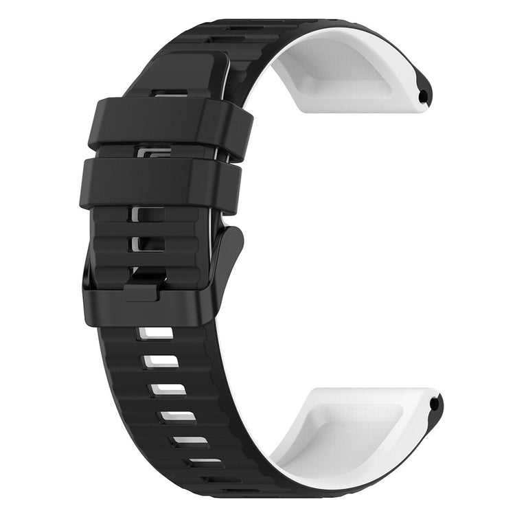 Super Nydelig Silikone Universal Rem passer til Smartwatch - Sort#serie_1