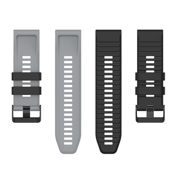 Super Nydelig Silikone Universal Rem passer til Smartwatch - Sølv#serie_5