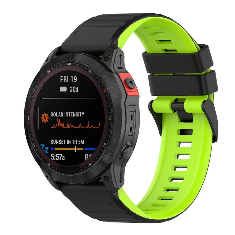 Super Nydelig Silikone Universal Rem passer til Smartwatch - Grøn#serie_7