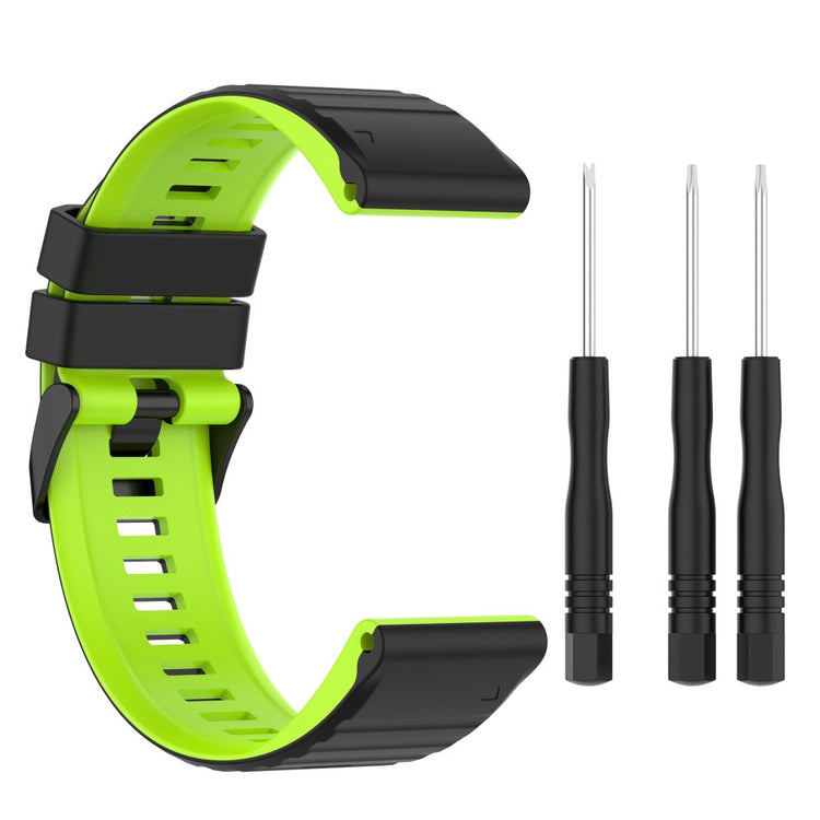 Super Nydelig Silikone Universal Rem passer til Smartwatch - Grøn#serie_7