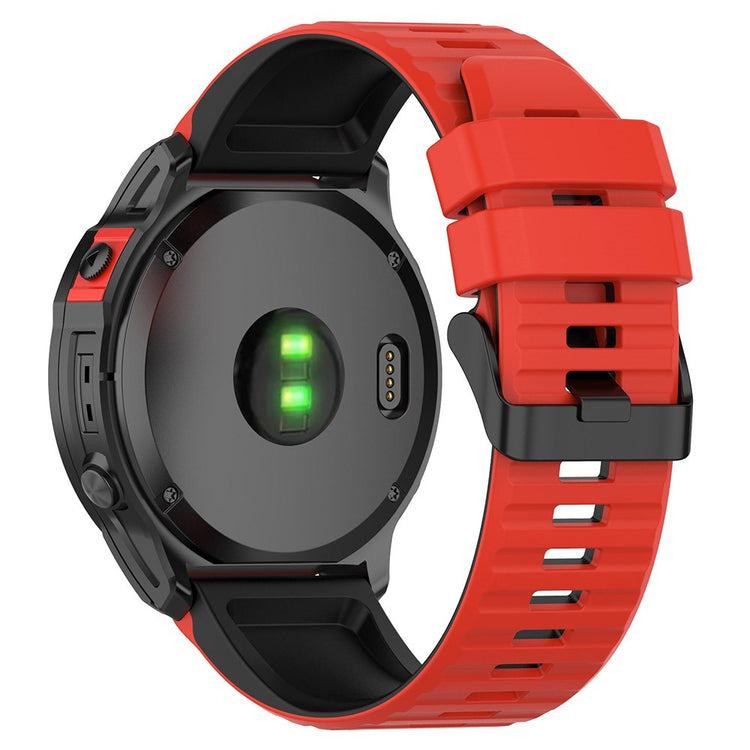 Super Nydelig Silikone Universal Rem passer til Smartwatch - Rød#serie_8
