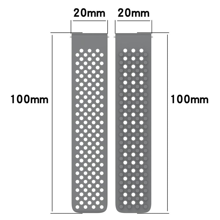 Garmin vivoactive 5 / GarminActive 5 / Venu Sq 2 Silicone Watch Strap 20mm Breathable Watch Band - Olive Green#serie_6