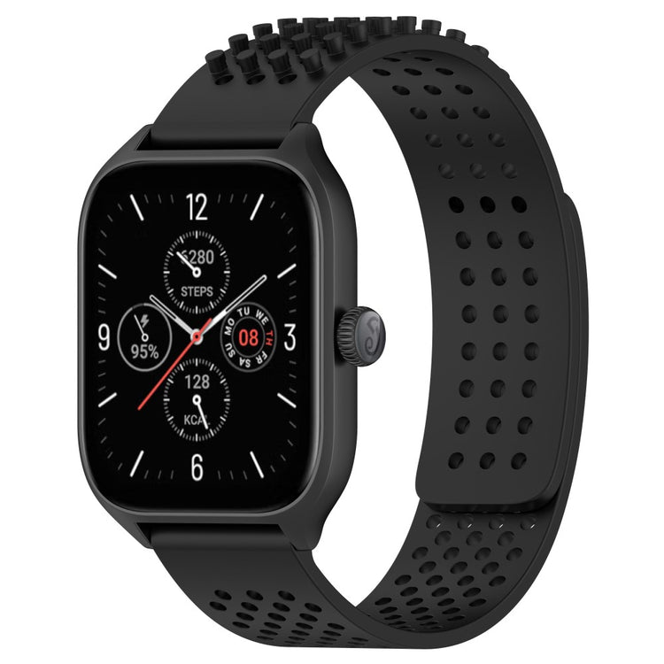 Flot Silikone Universal Rem passer til Smartwatch - Sort#serie_10