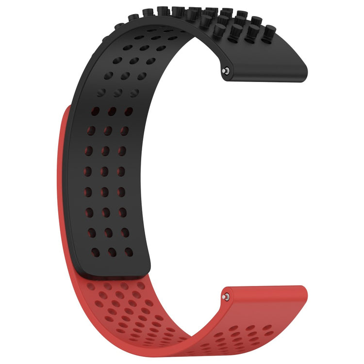 Fremragende Silikone Universal Rem passer til Smartwatch - Rød#serie_9