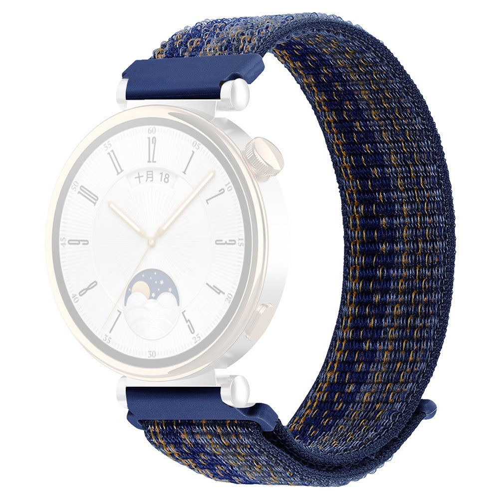 Huawei Watch GT 4 41mm / Garmin Venu 3S Nylon Watch Strap 18mm Sports Watchband - Sapphire+Orange#serie_3