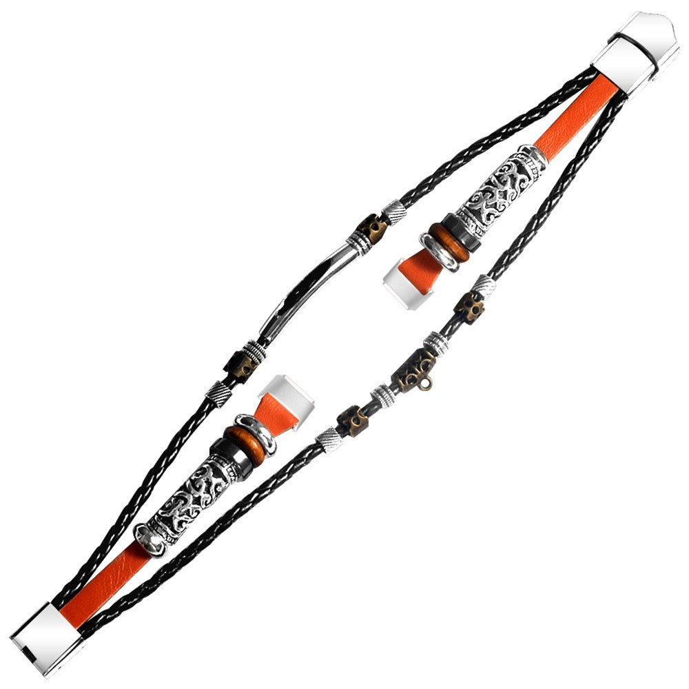 Mega Flot Kunstlæder Rem passer til Fitbit Luxe - Brun#serie_2