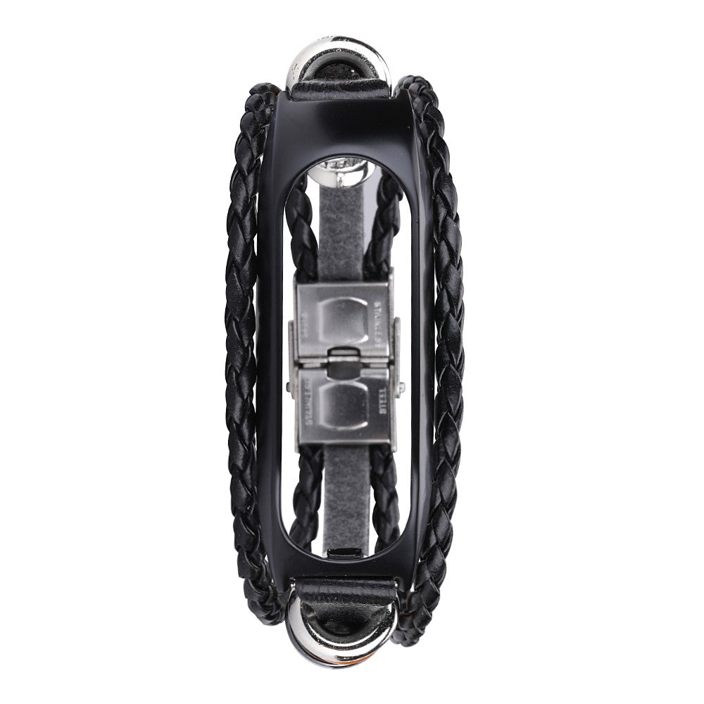 TomTom Touch Vintage Watch Strap DIY Style Beaded Bracelet - Black#serie_1