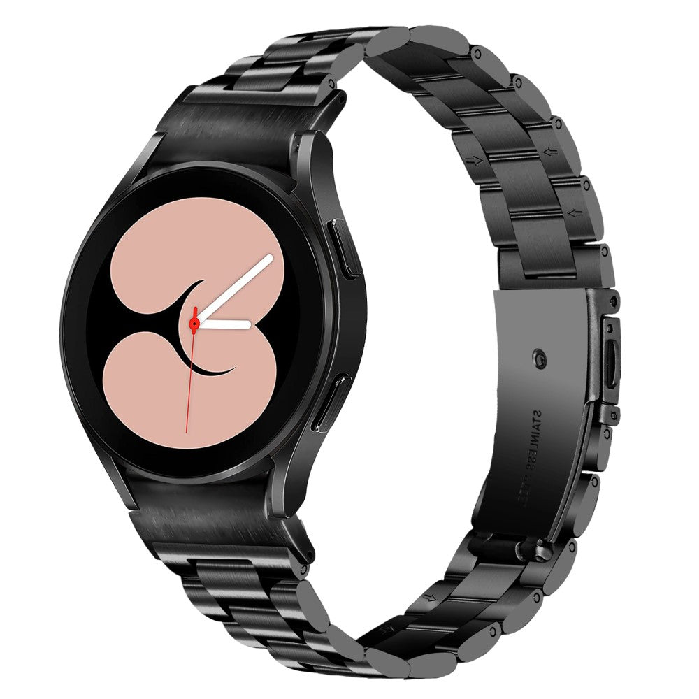 Rigtigt Sejt Metal Universal Rem passer til Samsung Smartwatch - Sort#serie_067