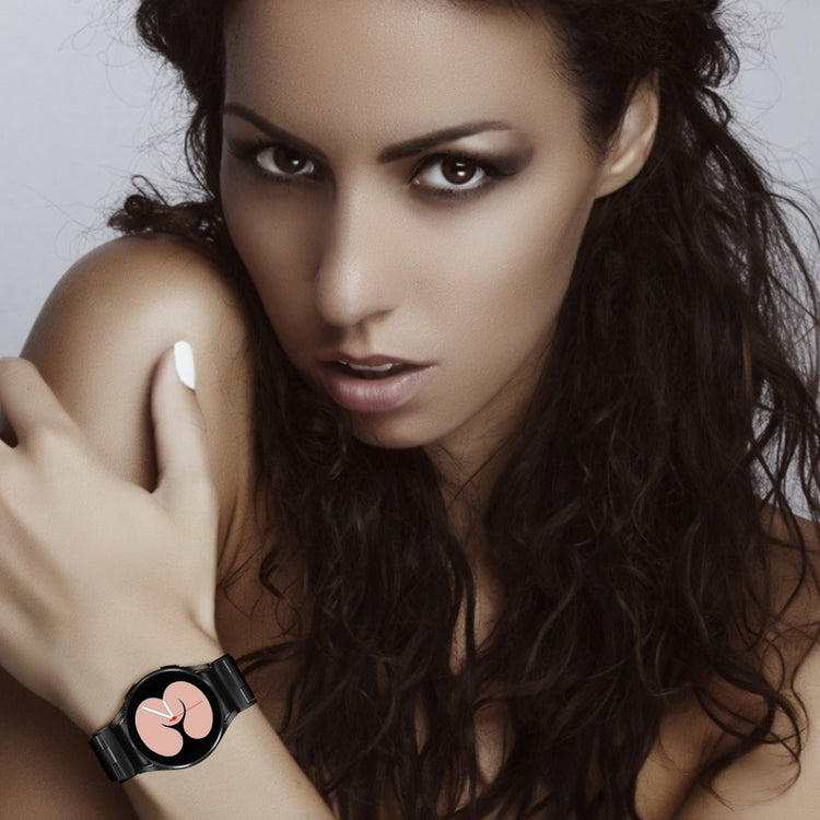 Rigtigt Sejt Metal Universal Rem passer til Samsung Smartwatch - Sort#serie_067