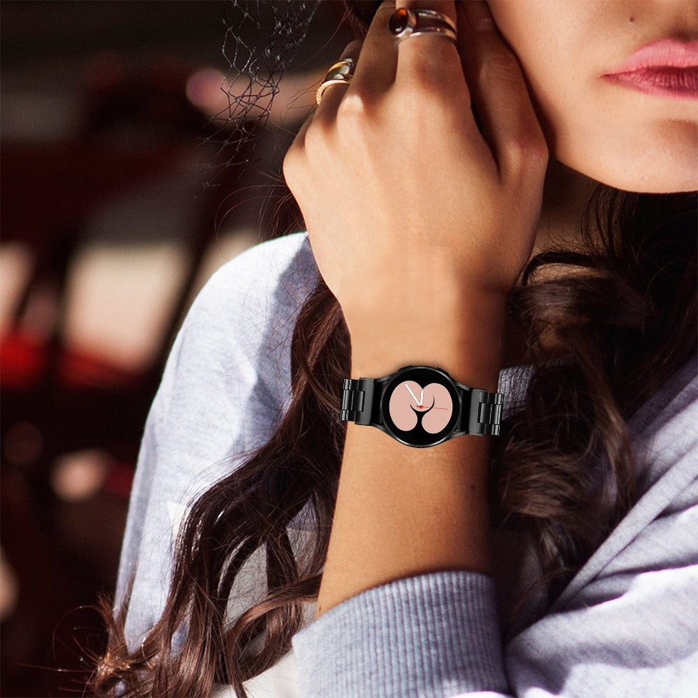 Mega Fint Metal Universal Rem passer til Samsung Smartwatch - Sort#serie_079