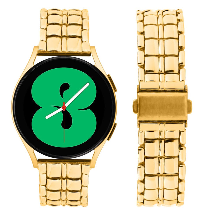 Holdbart Metal Universal Rem passer til Samsung Smartwatch - Guld#serie_1