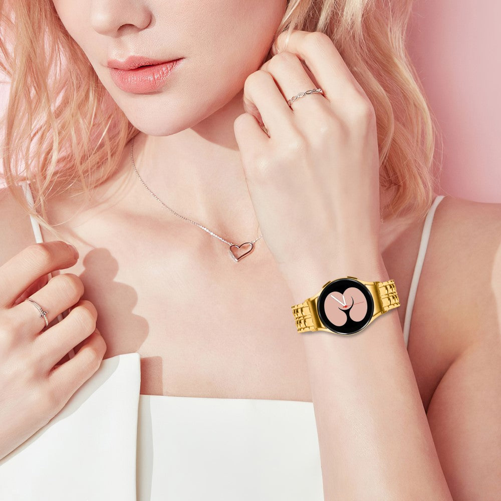 Super Fantastisk Metal Universal Rem passer til Samsung Smartwatch - Guld#serie_3