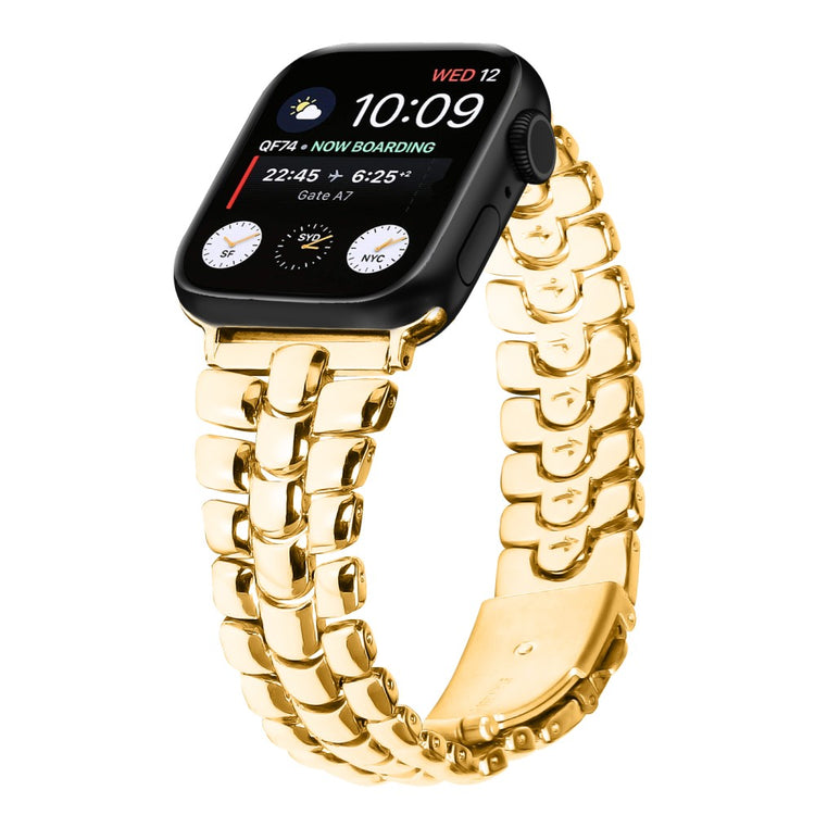 Helt Vildt Elegant Metal Universal Rem passer til Apple Smartwatch - Guld#serie_2