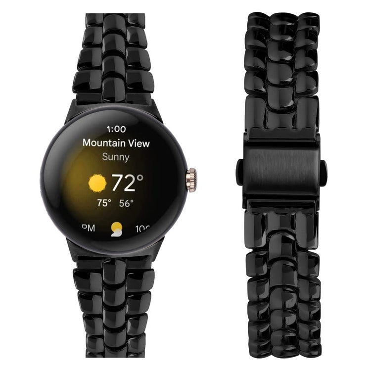 Metal Universal Rem passer til Google Pixel Watch / Google Pixel Watch 2 - Sort#serie_2