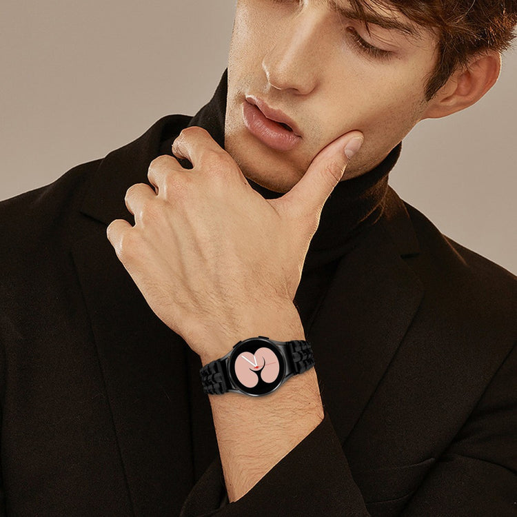 Samsung Galaxy Watch6 - 20mm - Metal Watch Strap Seamless Slim Watch Band - Black#serie_4