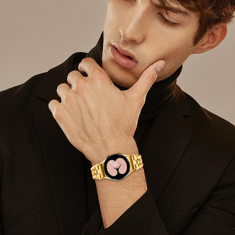 Samsung Galaxy Watch4 - 20mm - Slim Watch Band Seamless Metal Watch Strap - Gold#serie_1