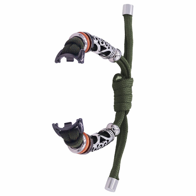 Xiaomi Smart Band 8 Beads Braided Watch Strap Adjustable Wrist Band Bracelet - Army Green#serie_4