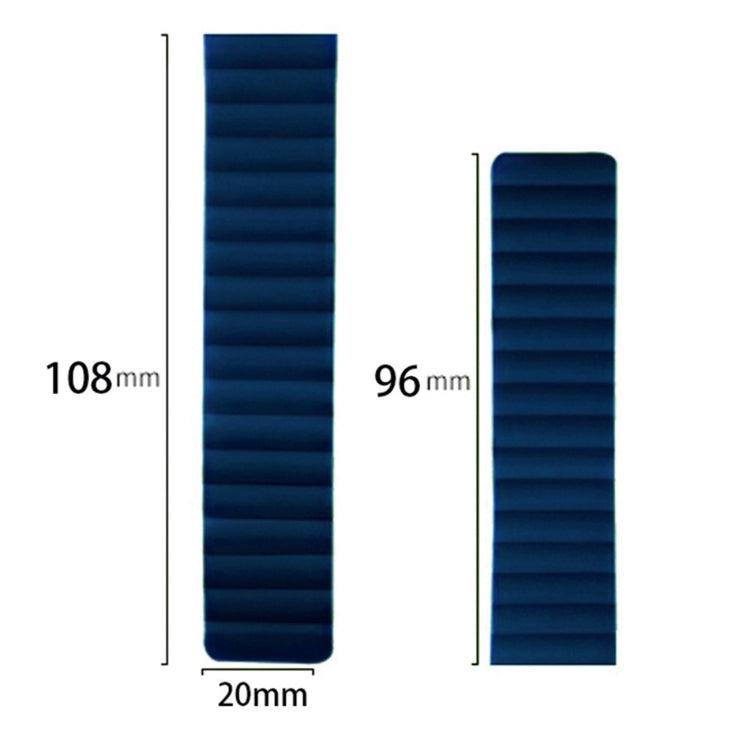 Huami Amazfit GTS 4 / 3 / 2 / 1 / mini Silicone Watch Strap 20mm Magnetic Sports Band - Grey+Orange#serie_5