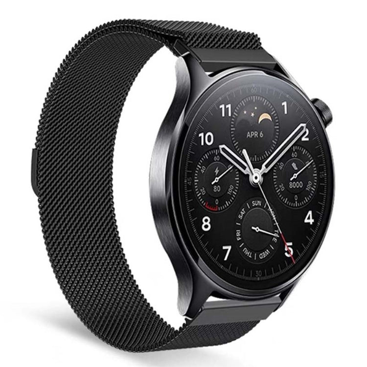 Meget Pænt Metal Universal Rem passer til Smartwatch - Sort#serie_5