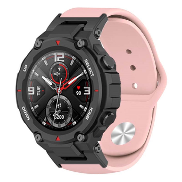 Huami Amazfit T-Rex / T-Rex Pro Silicone Watch Strap Alloy Buckle Replacement Watch Band - Pink#serie_5