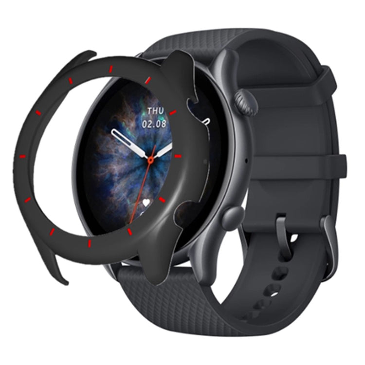 Stødsikker Silikone Universal Bumper passer til Amazfit GTR 3 / Amazfit GTR 3 Pro - Sort#serie_3