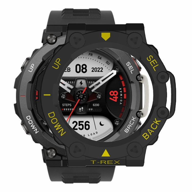 Huami Amazfit T-Rex 2 Watch Case Cover Quick Release Hard Watch Protective Case - Black / Yellow#serie_6