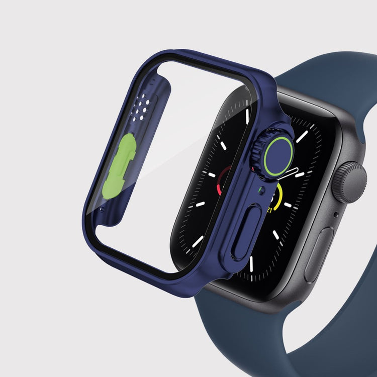 Mega Flot Apple Watch Series 8 (41mm) / Apple Watch Series 7 41mm Cover med Skærmbeskytter i  - Blå#serie_2