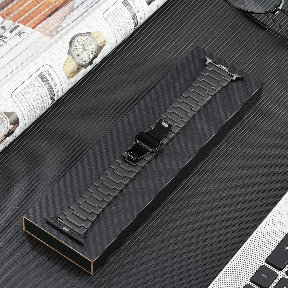 Rigtigt Smuk Metal Universal Rem passer til Apple Smartwatch - Sort#serie_3