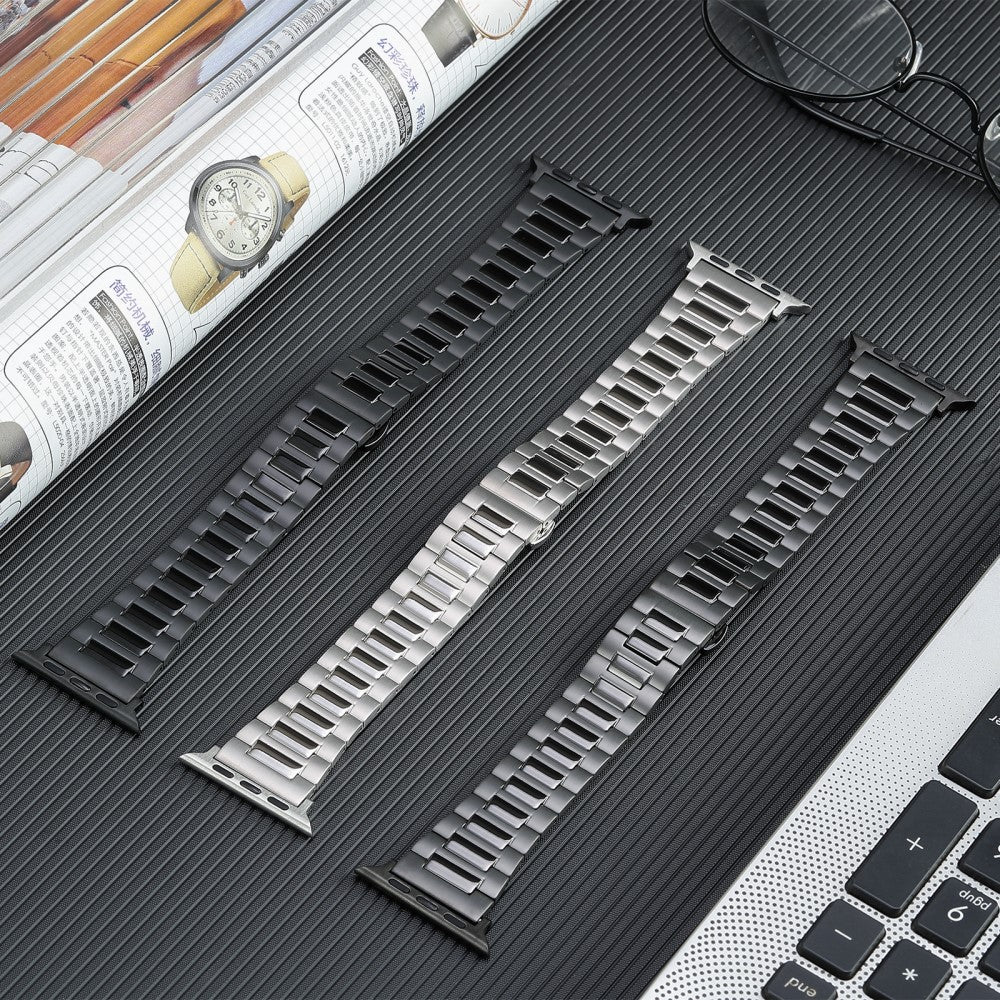 Rigtigt Smuk Metal Universal Rem passer til Apple Smartwatch - Sort#serie_3