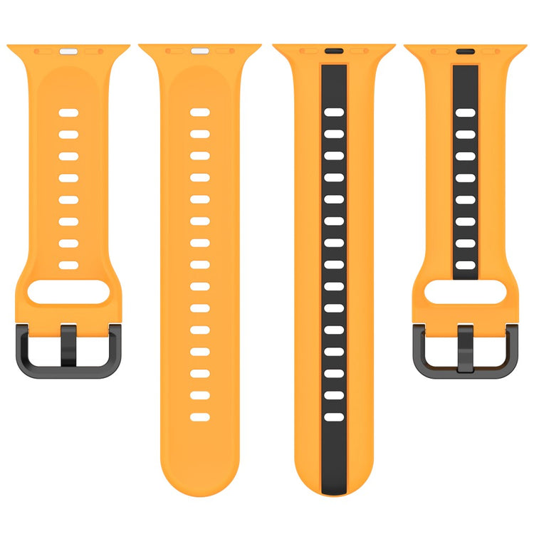 Vildt Elegant Silikone Universal Rem passer til Apple Smartwatch - Gul#serie_8