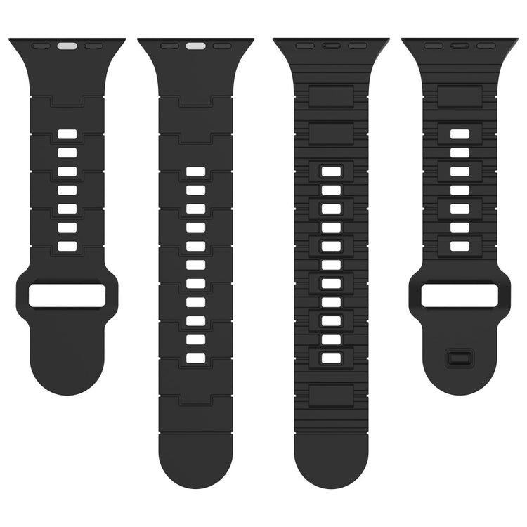 Mega Fed Silikone Universal Rem passer til Apple Smartwatch - Hvid#serie_5