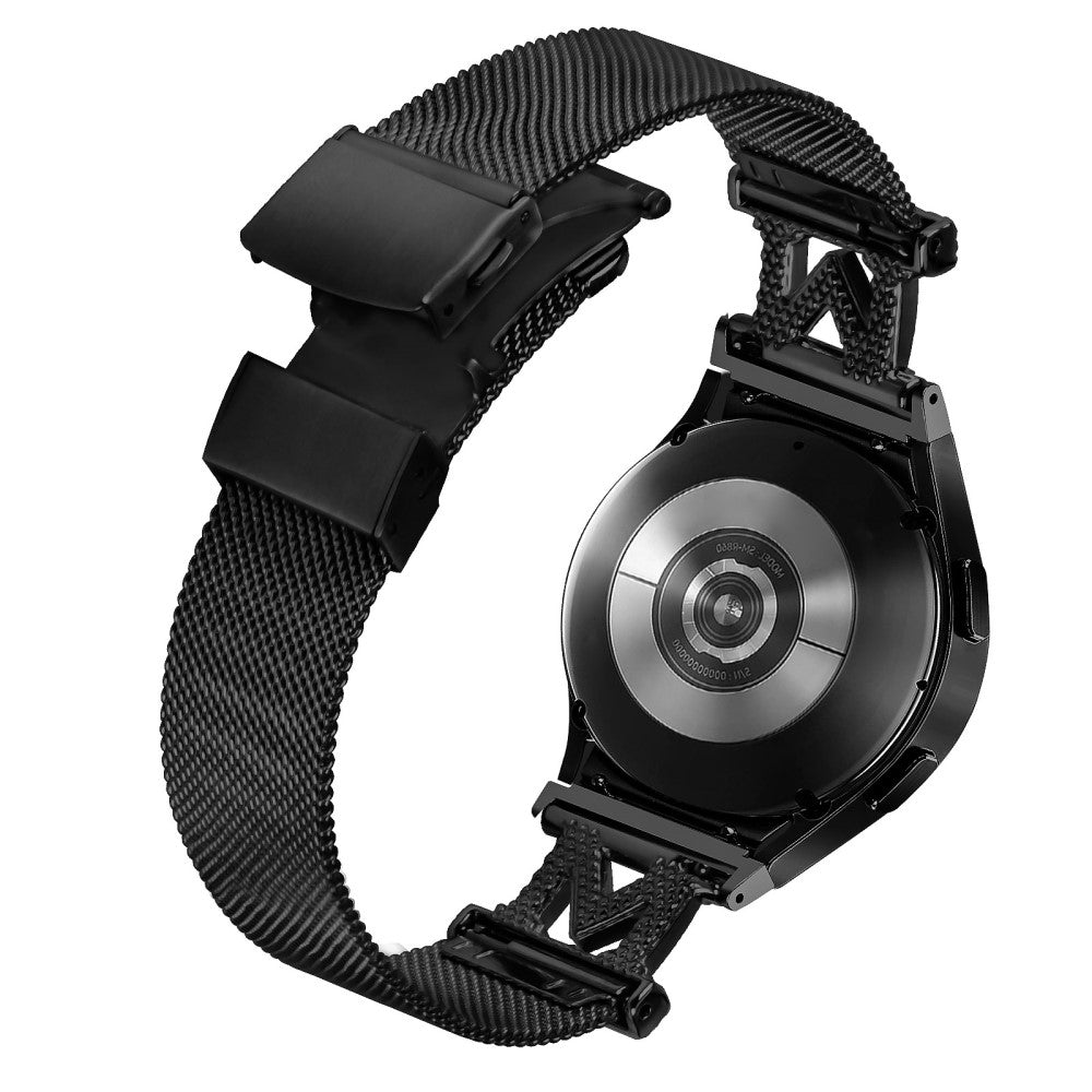 Super Smuk Metal Og Rhinsten Universal Rem passer til Smartwatch - Sort#serie_149
