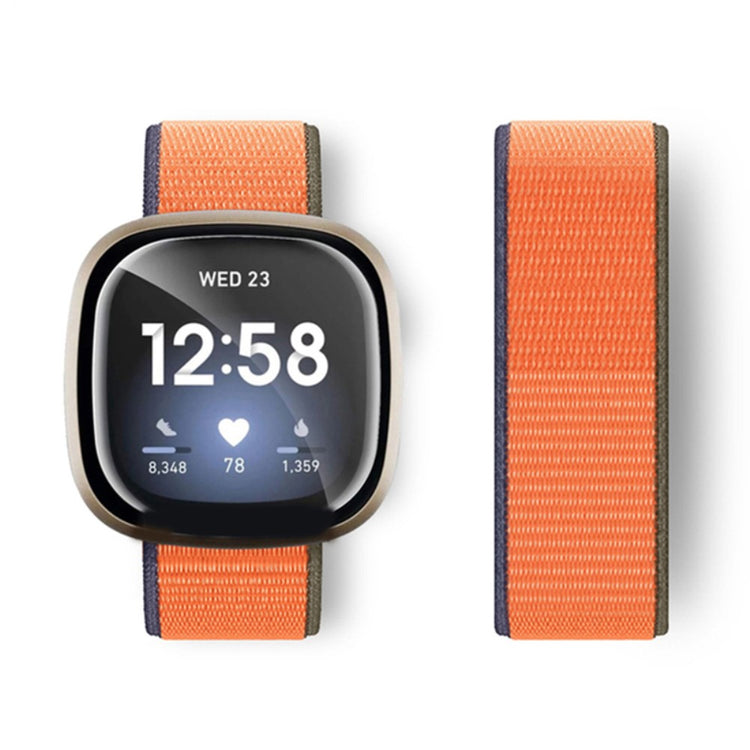 Fitbit Sense 2 / Versa 4 nylon strap - Orange#serie_13