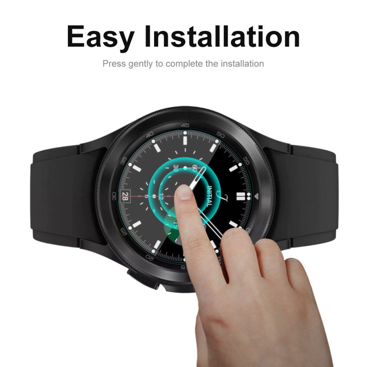 2stk Samsung Galaxy Watch 4 Classic (46mm) Plastik Skærmbeskytter - Gennemsigtig#serie_582