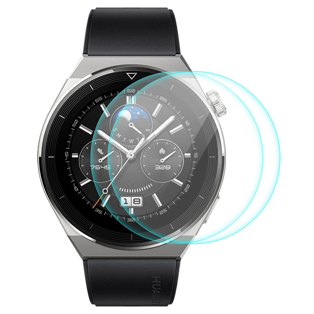 2stk Huawei Watch GT 3 Pro 46mm Hærdet Glas  9H Skærmbeskytter - Gennemsigtig#serie_366