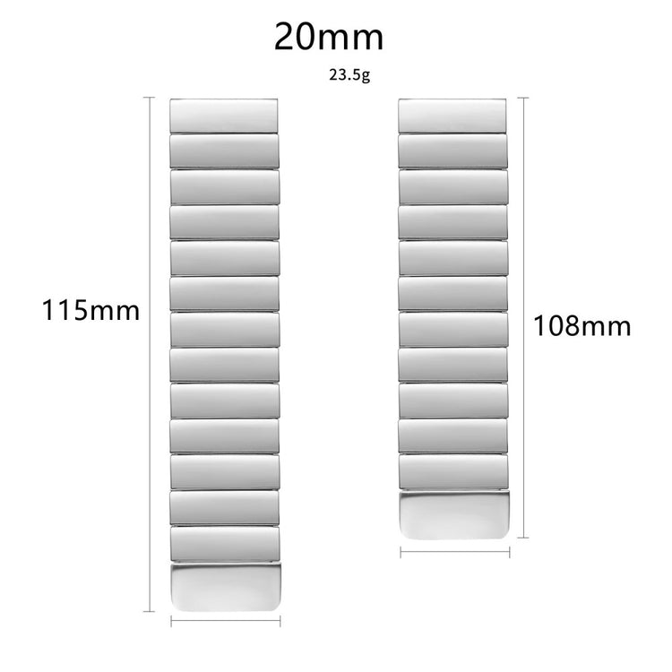 Rigtigt fed Universal Metal Urrem - Sølv#serie_1
