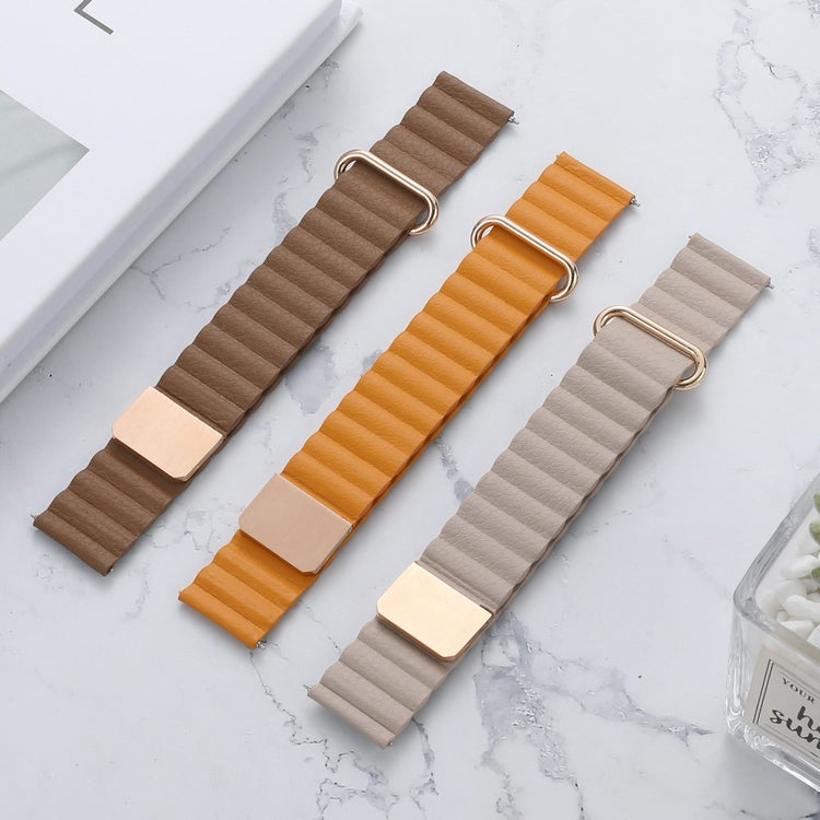 Vildt elegant Universal Ægte læder Urrem - Orange#serie_6
