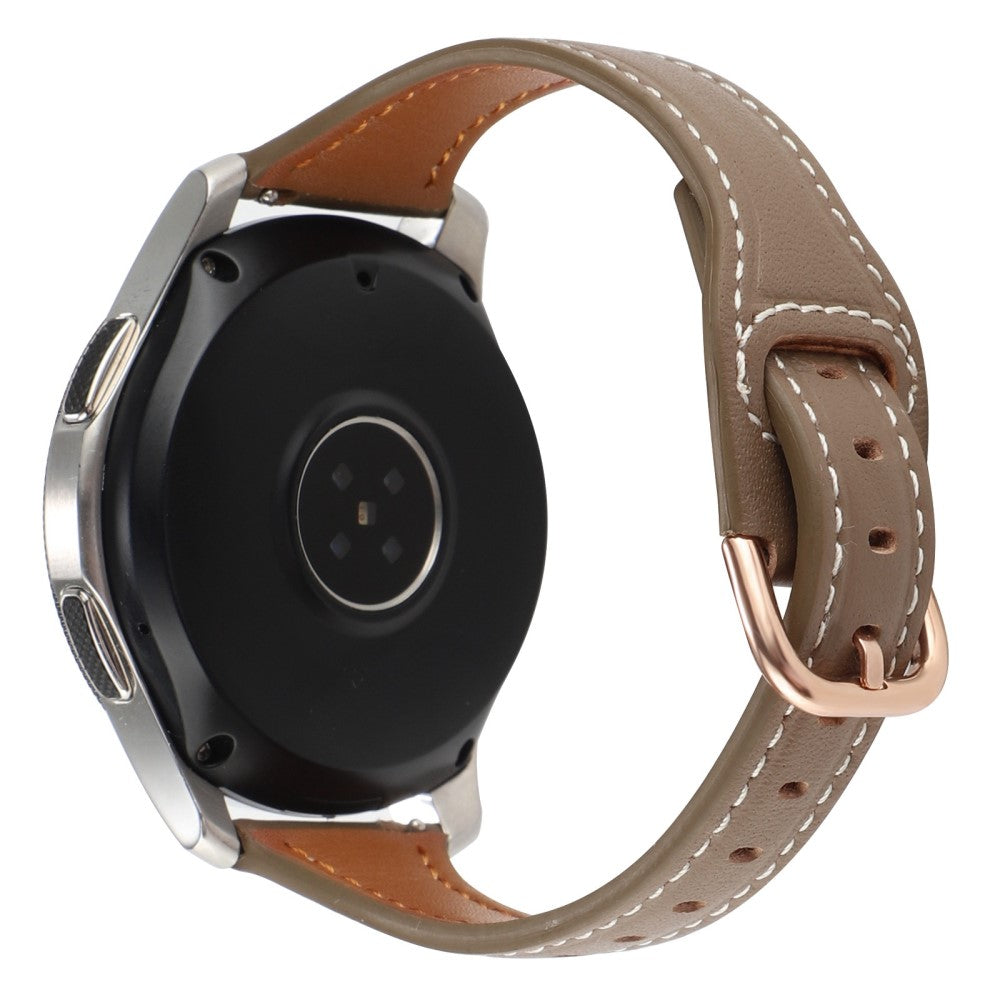 20mm Universal T-shape genuine leather watch strap - Taupe#serie_1