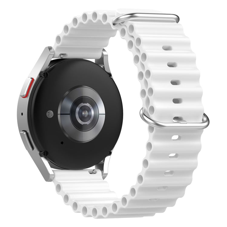 20mm Universal silicone watch strap - White#serie_2