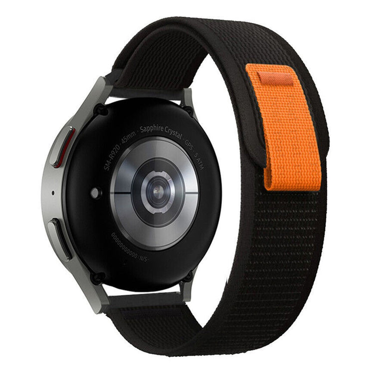 20mm Universal nylon trail loop watch strap - Black#serie_2