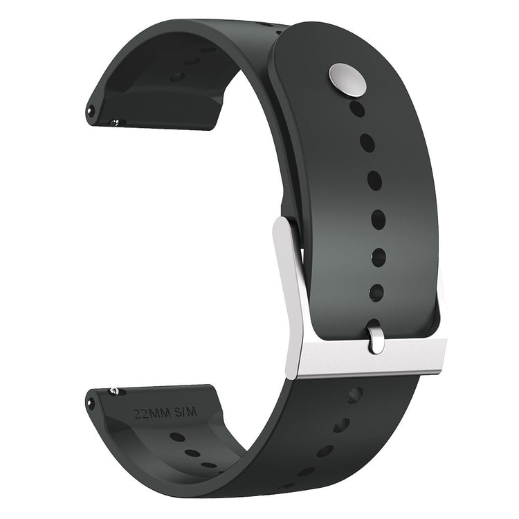22mm Universal silicone watch strap - Dark Grey#serie_4