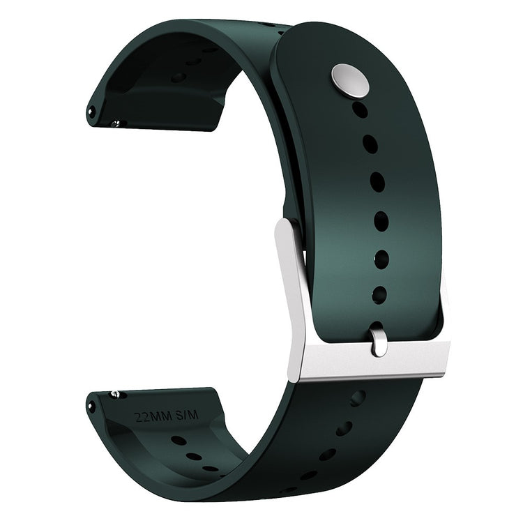 22mm Universal silicone watch strap - Dark Green#serie_6